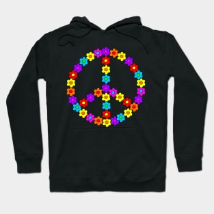 Pop Flower Peace Sign Hoodie